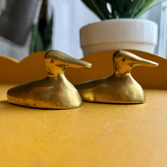 Other - Vintage Brass Duck Ornaments Room Accents